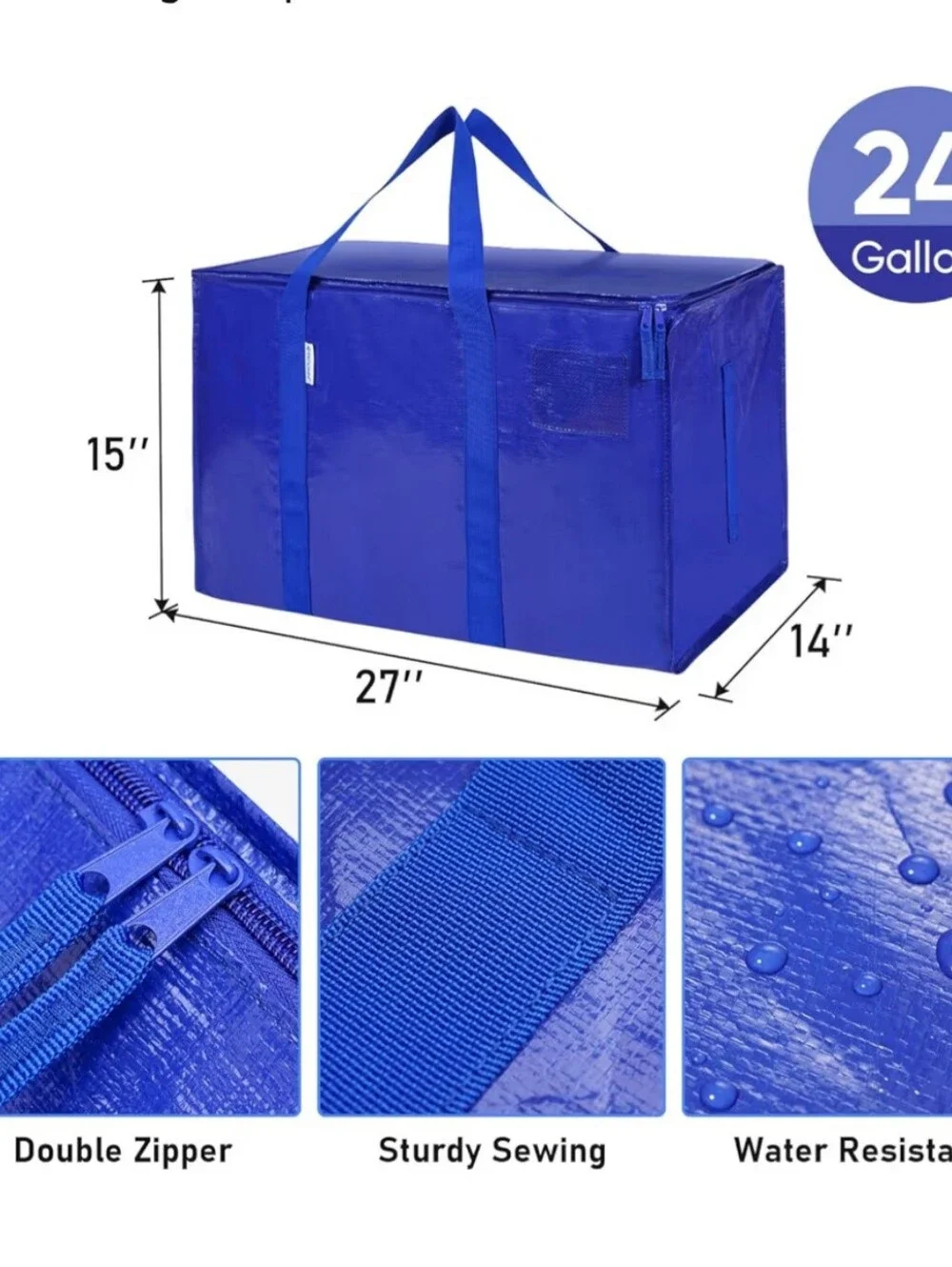 Heavy-Duty Moving Bags - 8 Pack